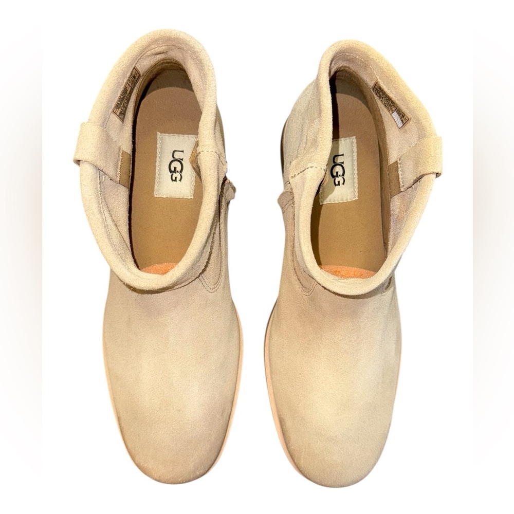 UGG JOSEFENE Short Cuff Suede Boots Sand Beige Women’s Size 10 - Picture 6 of 8